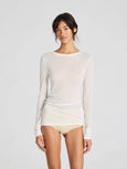 Fermi Silk Top - Off White