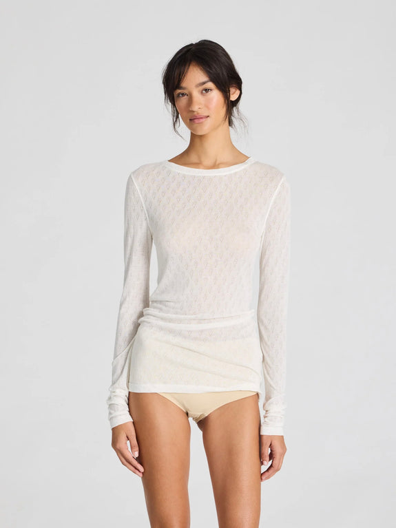 Fermi Silk Top - Off White