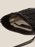 TRENA Flat Square Crossbody Bag - black