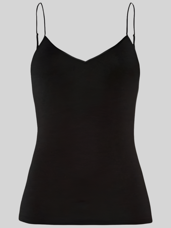 Woolen Silk CAMISOLE - black