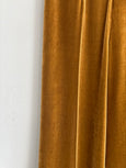 Flared trousers in plain velvet - antique gold
