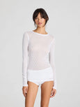 Fermi Silk Top - White