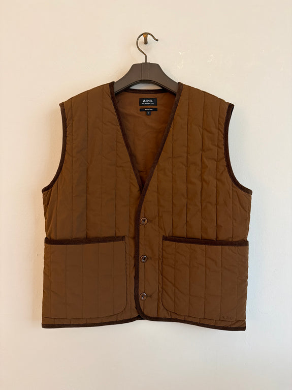 Loan quilted vest - Chestnut brown