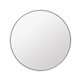 Wall Mirror 110cm diameter - black brass