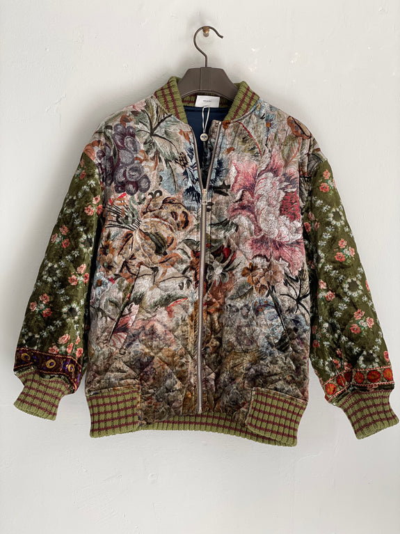 KANADAG Bomber Jacket Viscose Silk