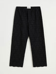 Ava pant embroidery - black