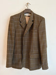 Contrasted blazer in green tones
