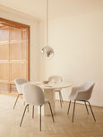 Bat Dinning Chair - conic base / fully upholstered