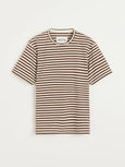 Classic circular tee striped - mix coffee