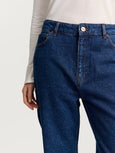 Cooper highwaist straight jeans - Mid Blue