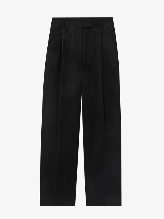 Veronica wide-leg trousers - black