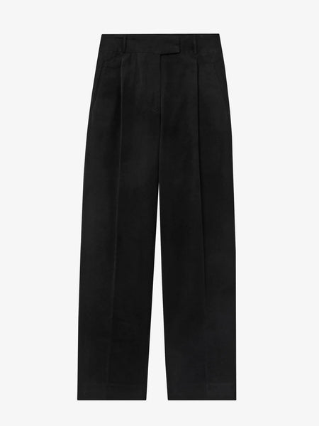 Veronica wide-leg trousers - black