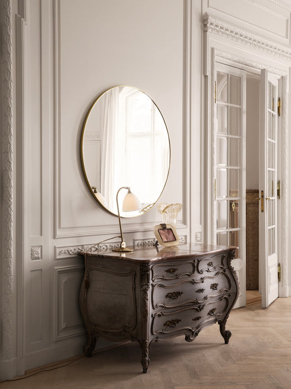 Wall Mirror 110cm diameter - polished brass