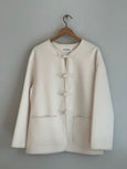 Mandarin Closure Jacket - Off White