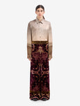 KANADA Palazzo Trousers Viscose Silk - multicolor