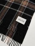 Kaya wool scarf - mix black