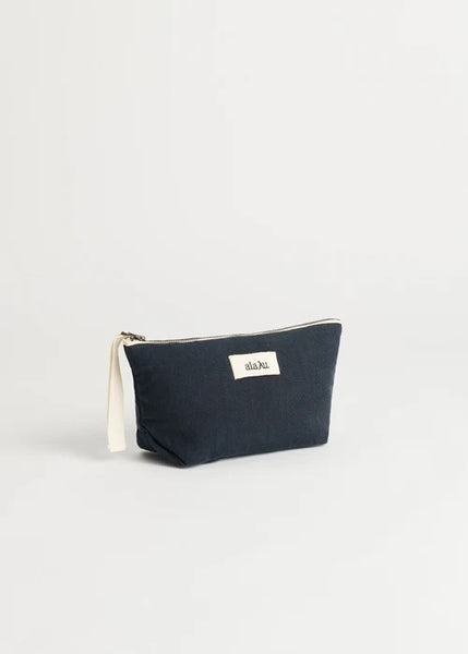 Pouch linen mini - navy