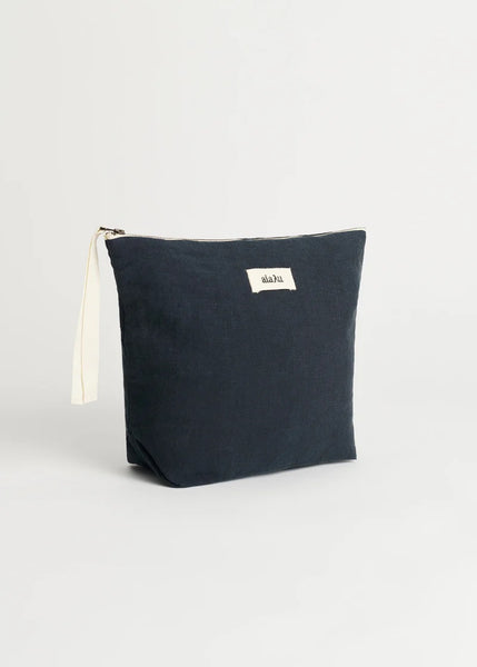 Pouch linen - navy