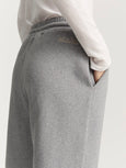 Stitched circular sweatpant - Grey Melange