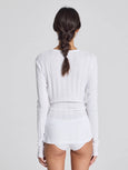 THYRA cotton TOP drop needle - white