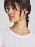THYRA cotton TOP drop needle - white