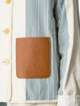 Work jacket in cotton and linen