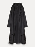 coat in astrakhan–effect mohair wool - black
