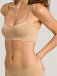 Touch Feeling CROP TOP - beige