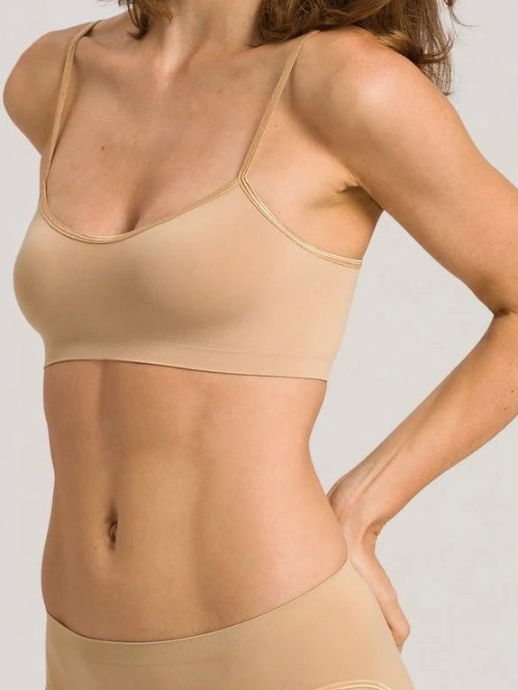 Touch Feeling CROP TOP - beige