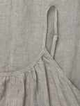 Strap dress linen - grey