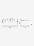 Ghost 16 - Sofa 220 cm Deep Seat