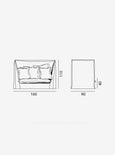 Ghost 18 - Sofa 160 cm High Backrest
