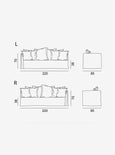 Ghost 22 - 220 cm Armrest one side