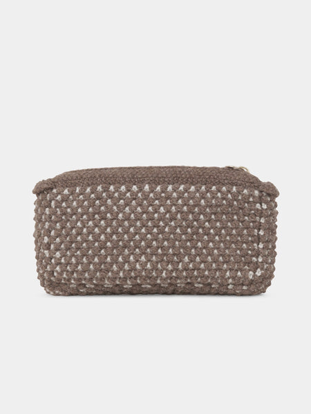 Helen Classic Clutch - mix brownie/salt
