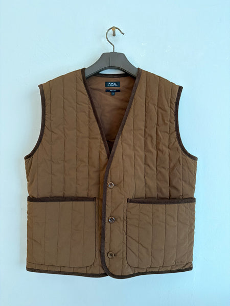 Loan quilted vest - Chestnut brown