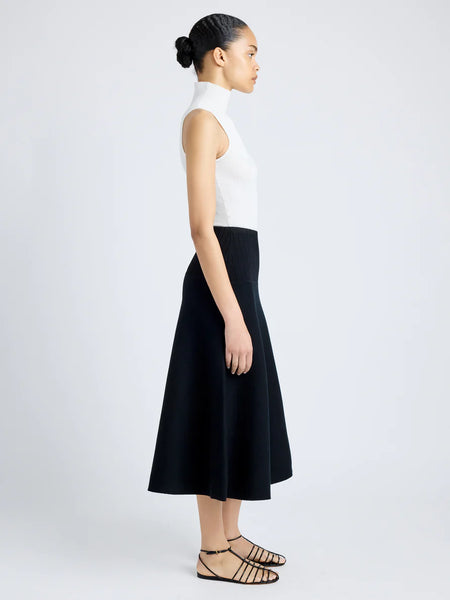 Katalina Skirt in Souffle Knit - black