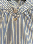 Stripe bohemian shirt - ceruleo
