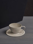 Limoges Onda Coffee Cup with dish - sable