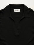 Noa polo blouse - black