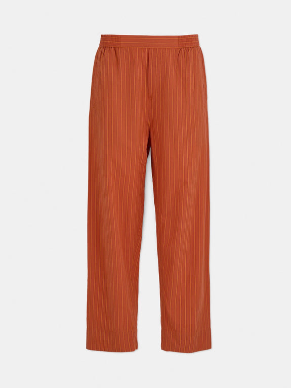 Coco pant striped - mix burnt orange