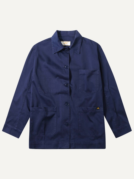 Gabardine work jacket - blue