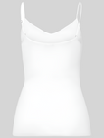 Cotton Seamless V-NECK CAMISOLE - white