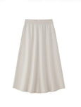 CASHMERE A-LINE SKIRT - paper