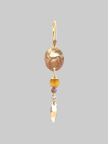 Elinor earring - golden tigereye