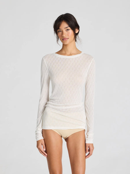 Fermi Silk Top - Off White