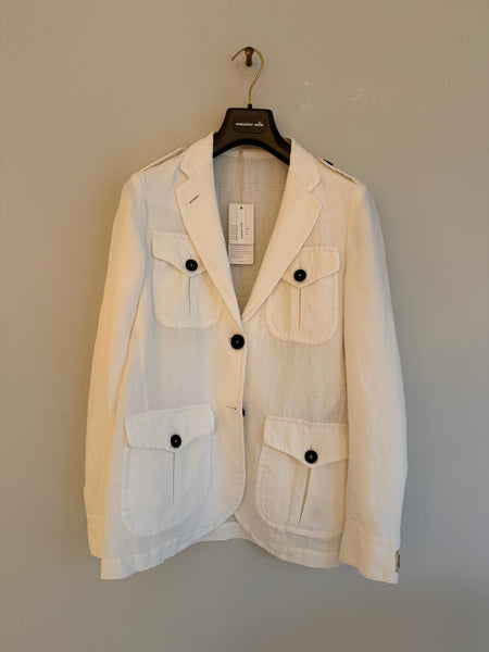 GORÉE  Linen safari jacket - bianco