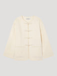 Mandarin Closure Jacket - Off White