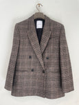 Prince of wales flannel jacket - dove gray