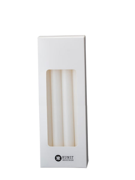 Danish Taper Candle, 20 cm, Giftbox w. 8 pcs - 2.3x30 cm - White