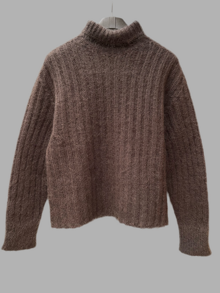 Knit turtleneck - taupe